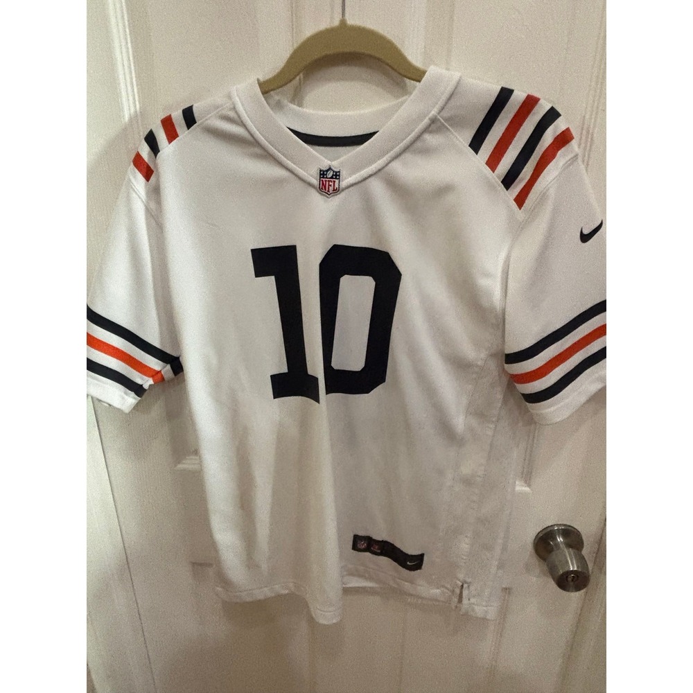 Nike Mitchell Trubisky Chicago Bears NFL Jersey Youth Large White 10